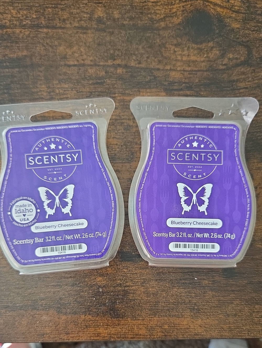 Scentsy Blueberry Cheesecake Wax Bars (2 Pack)